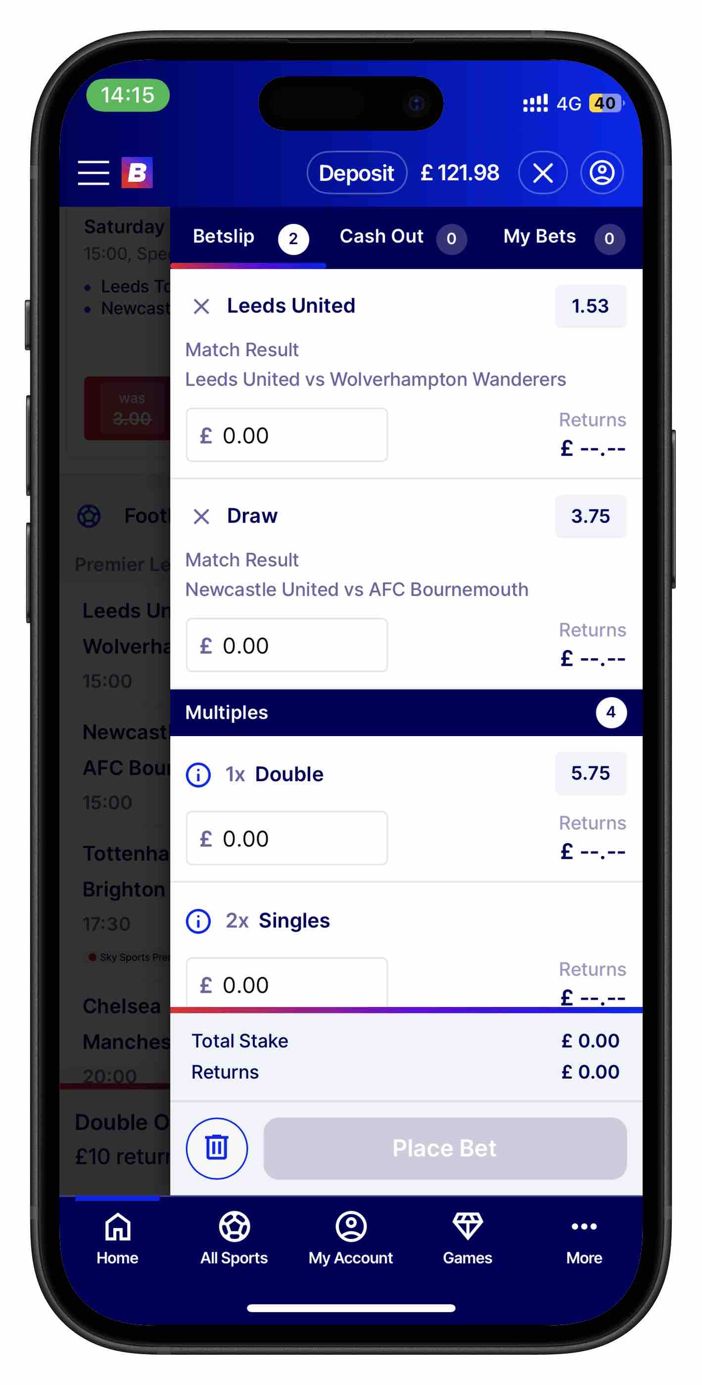 betfred app acca