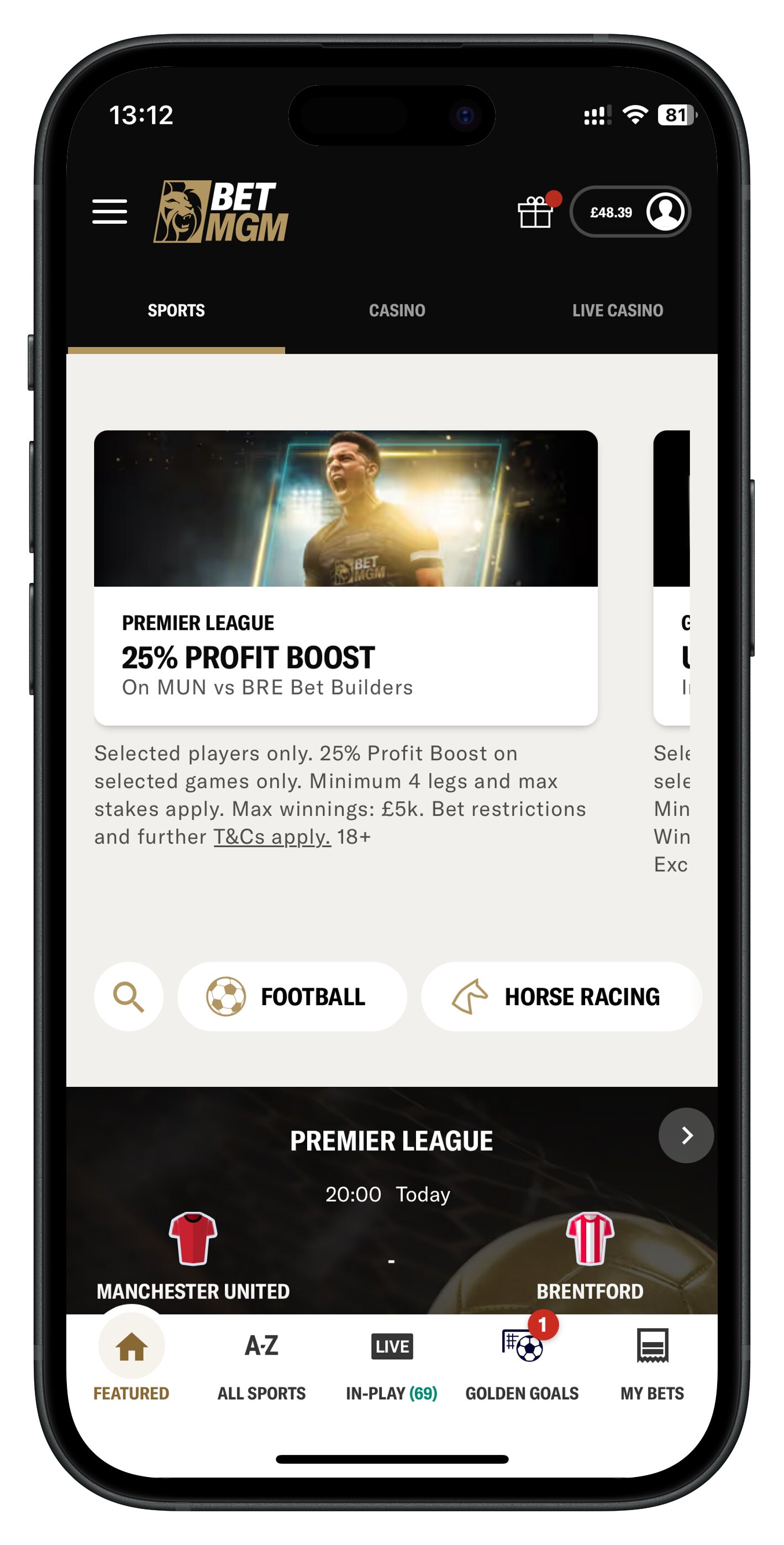 betmgm app homepage