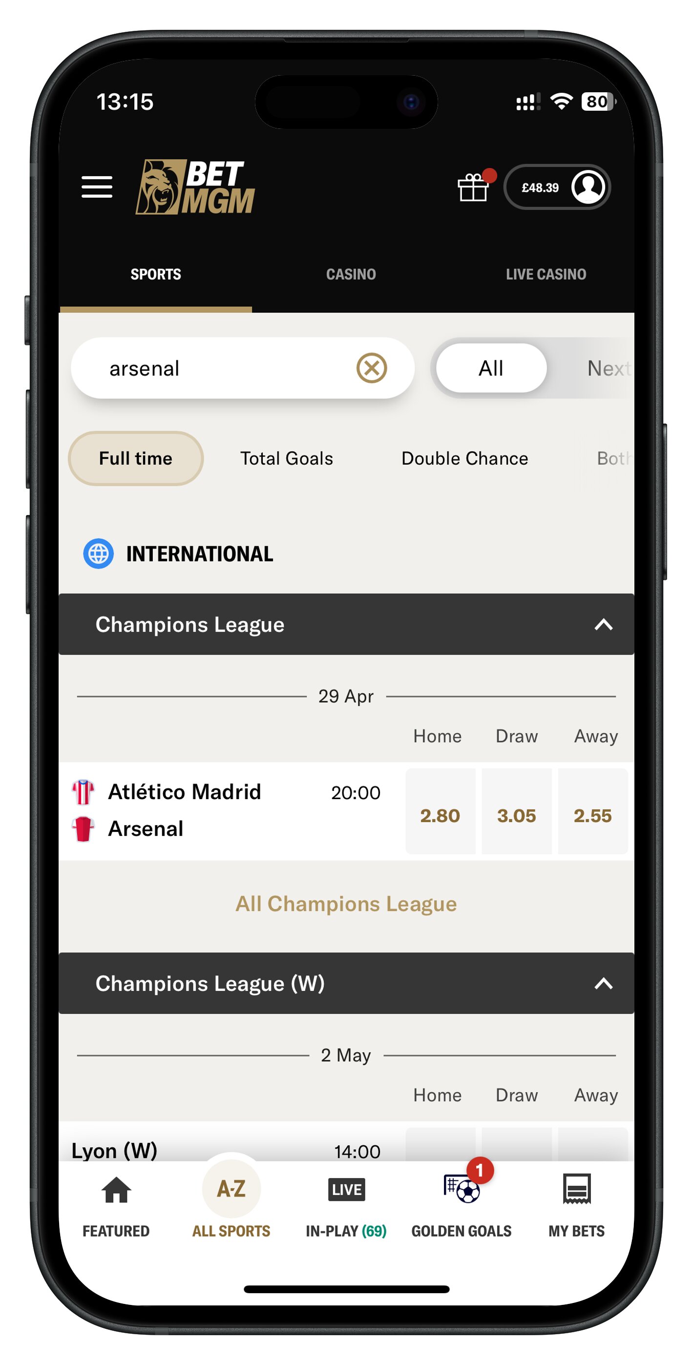 betmgm app search