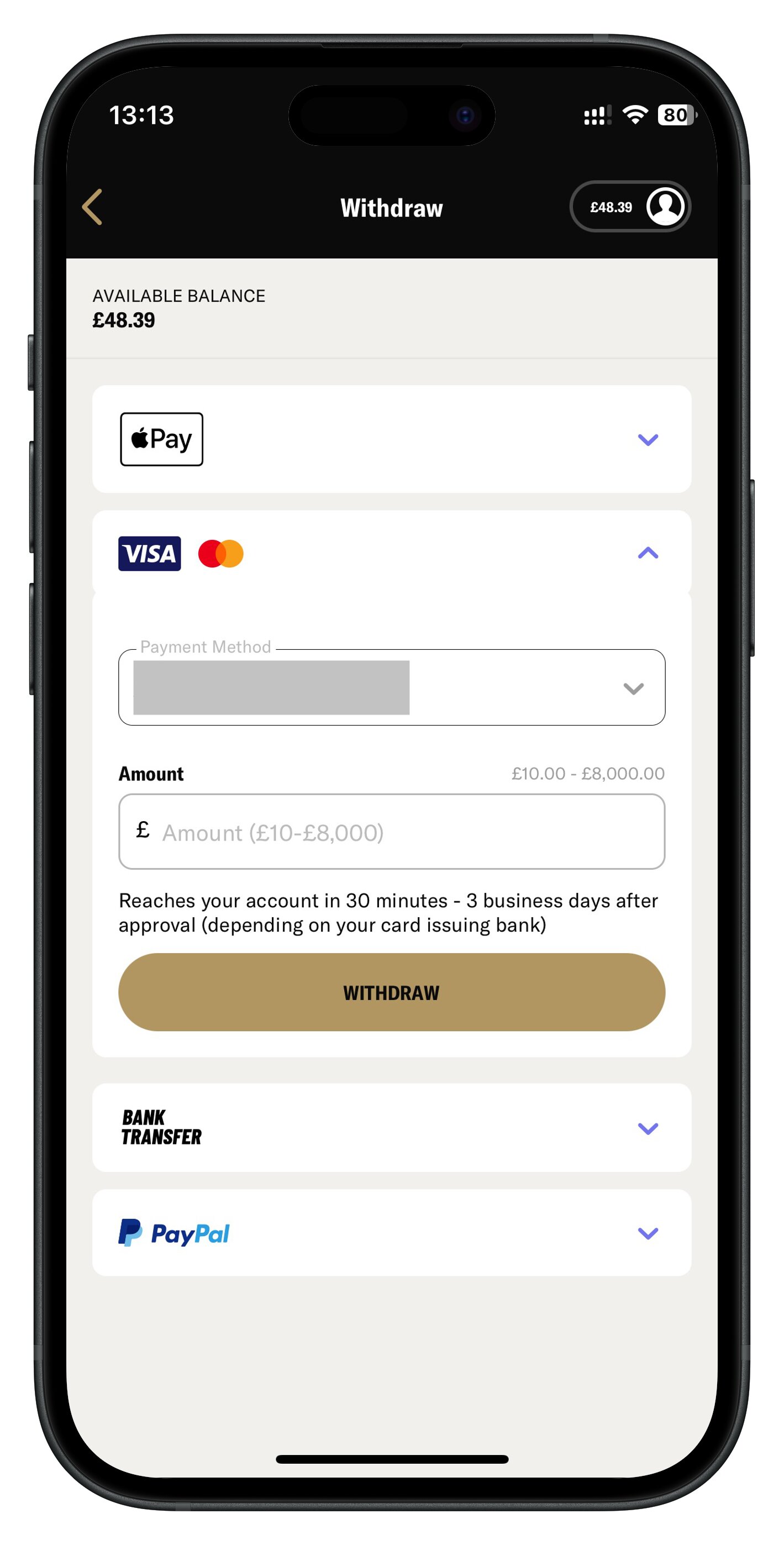 betmgm app withdraw