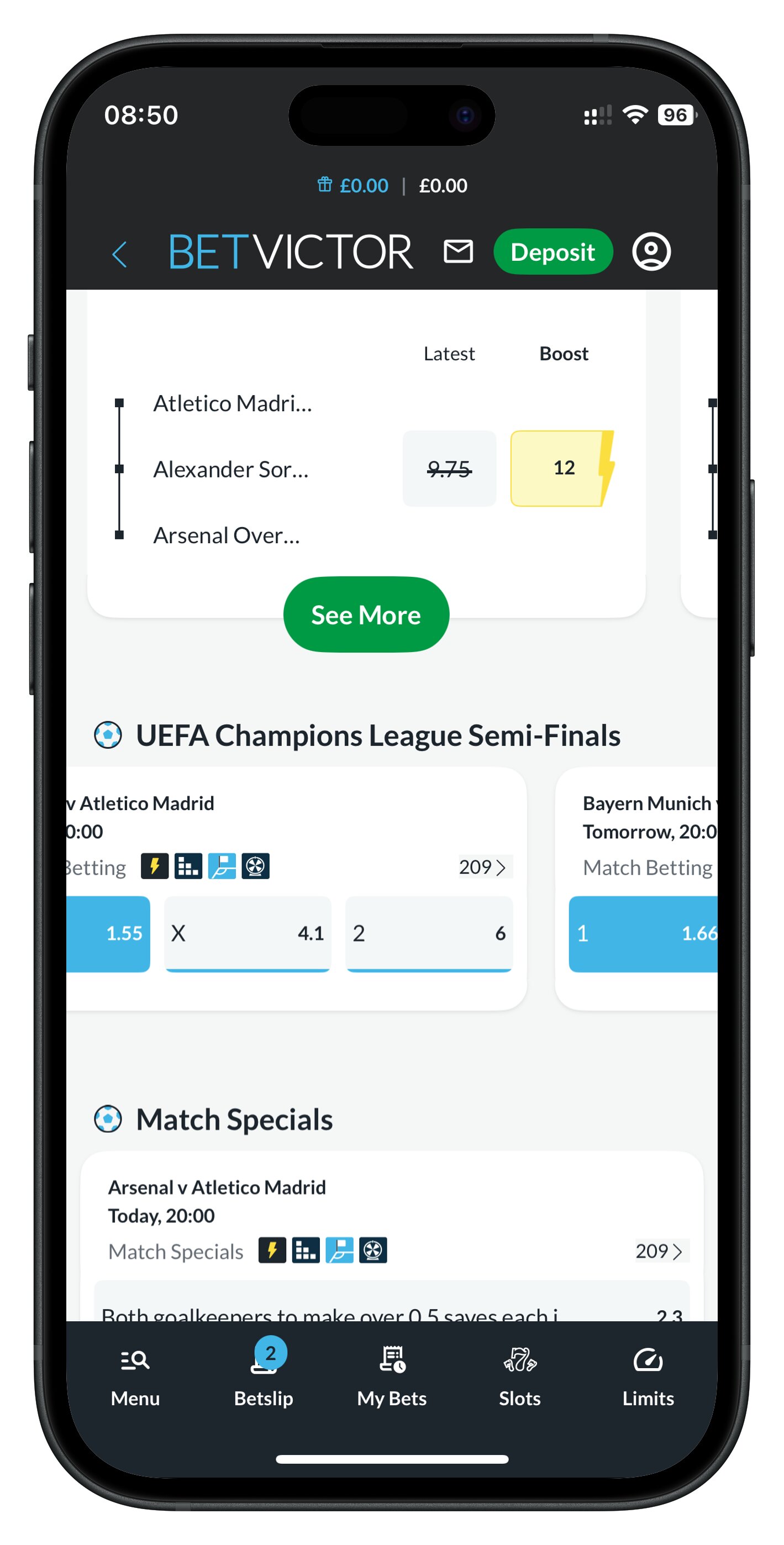 betvictor app acca selections