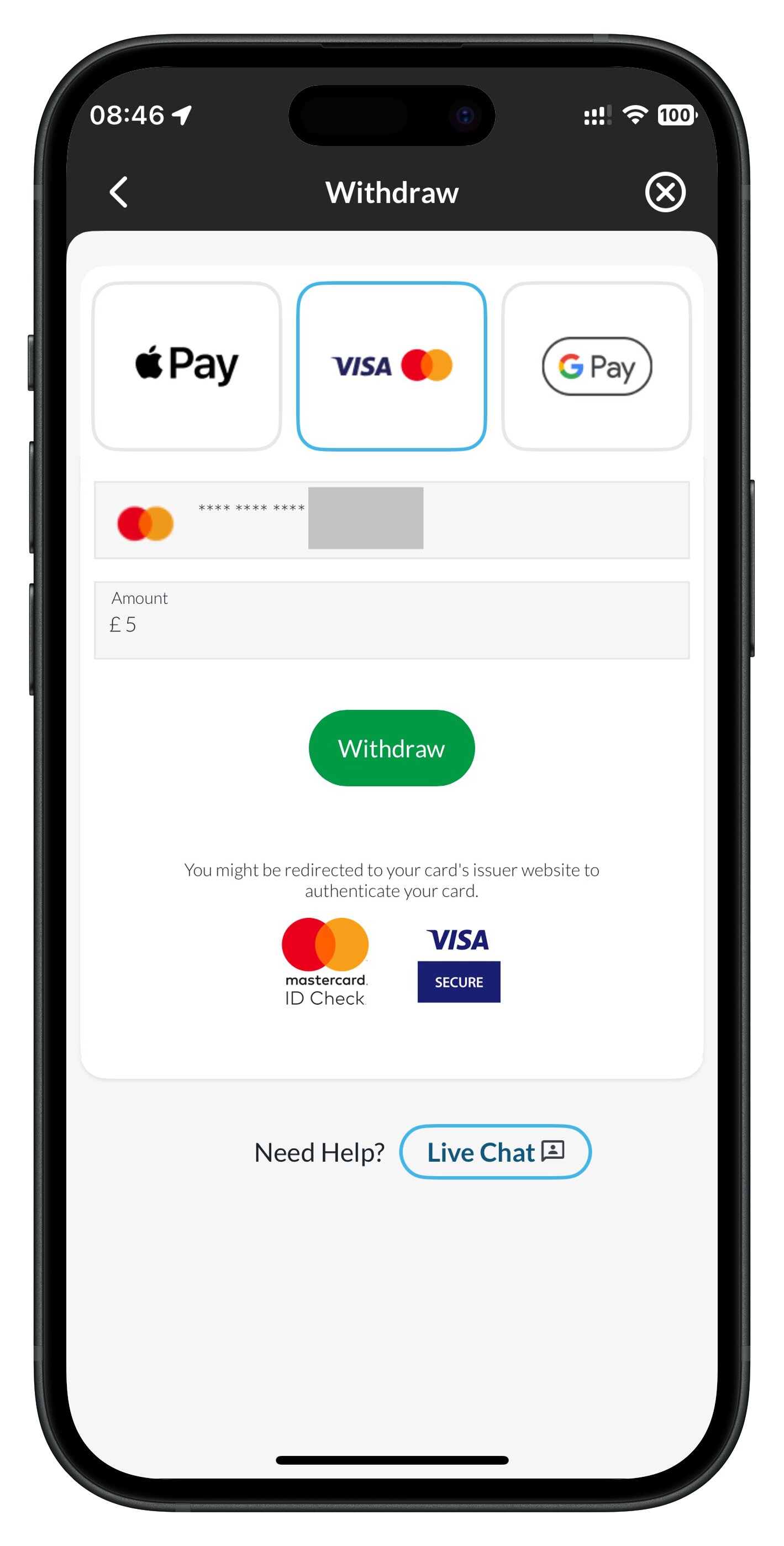 betvictor app withdraw