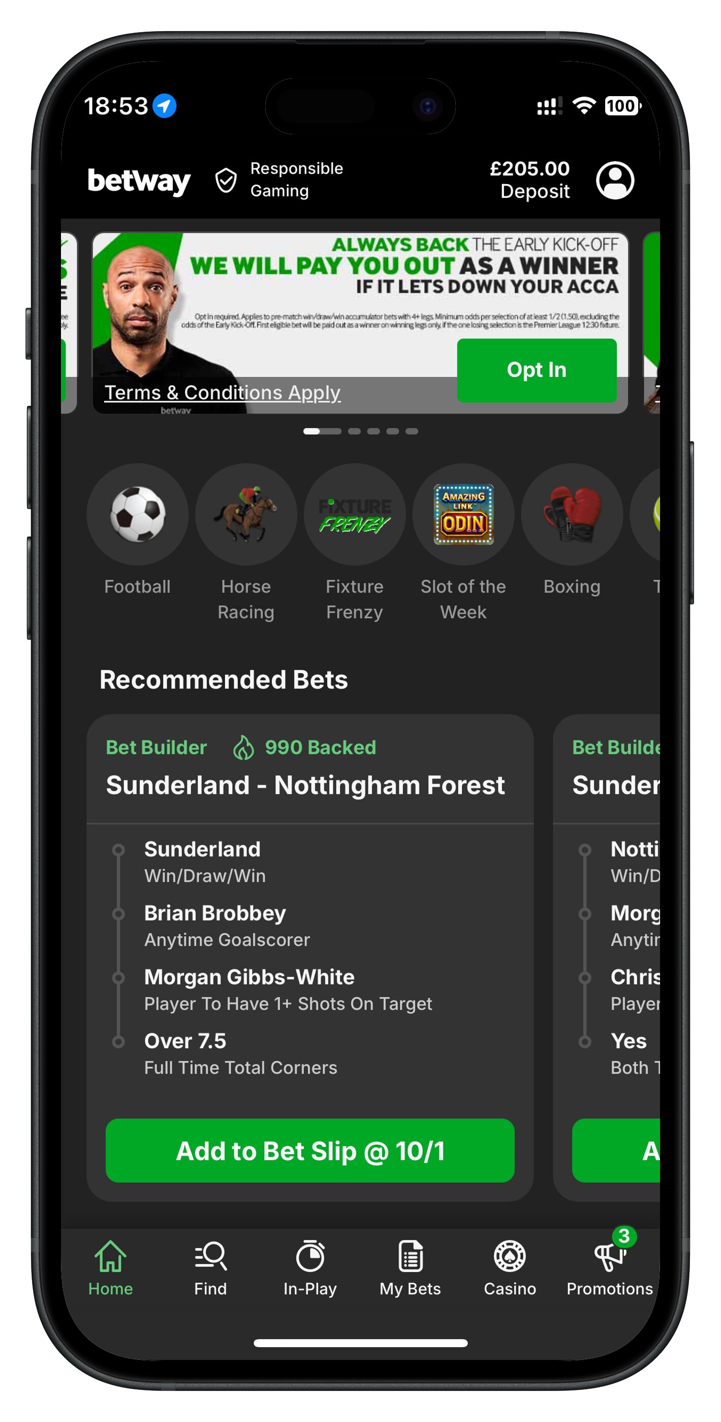 betway app homepage
