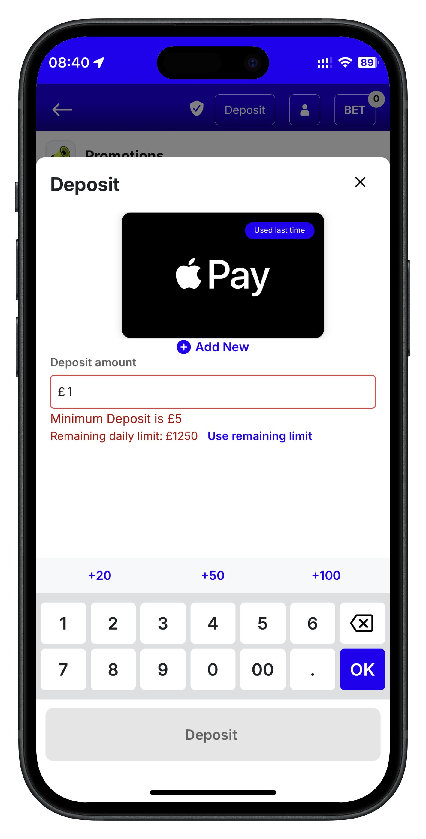 boylesports app min deposit