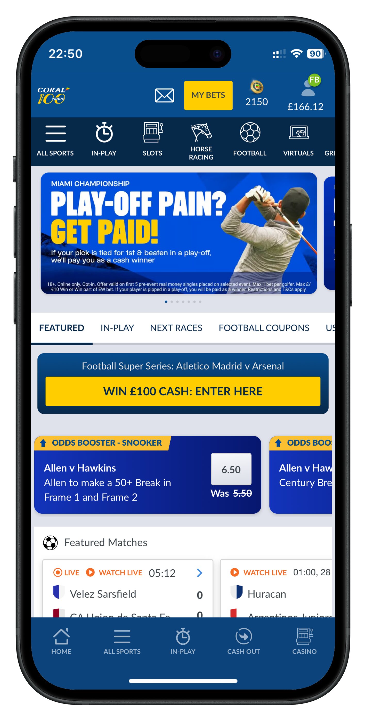 coral app homepage