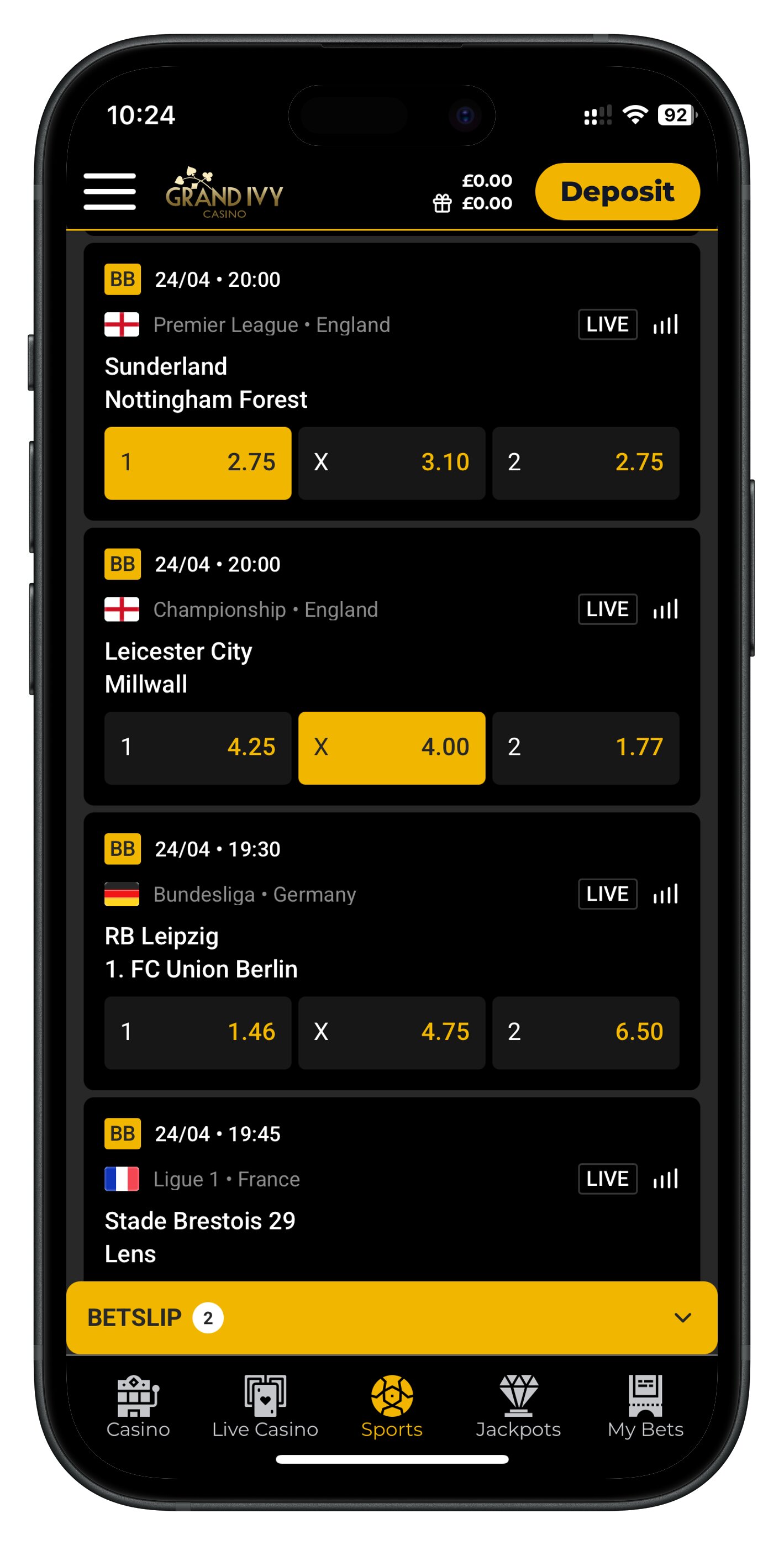 grandivy app acca selection