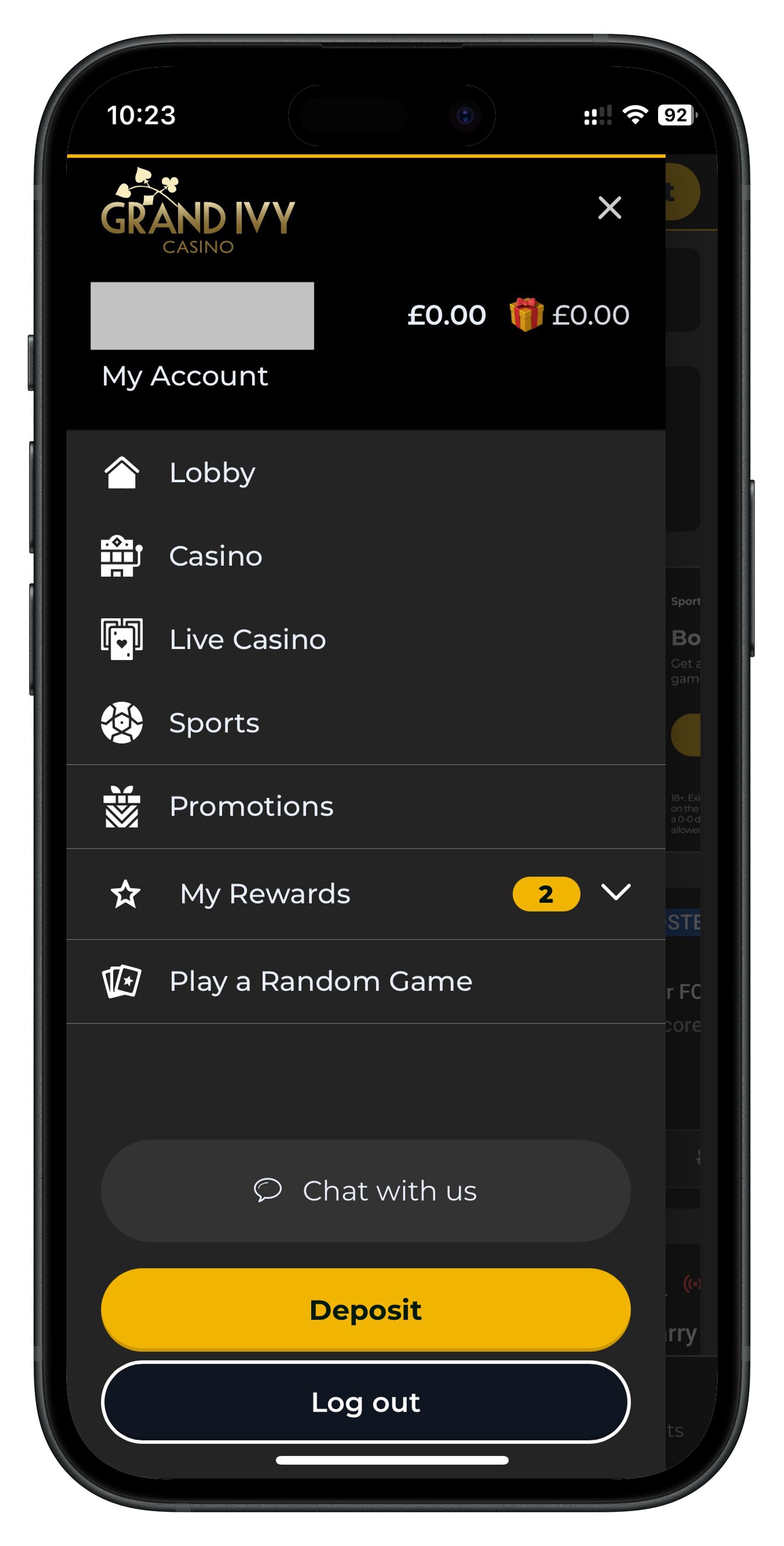 grandivy app menu