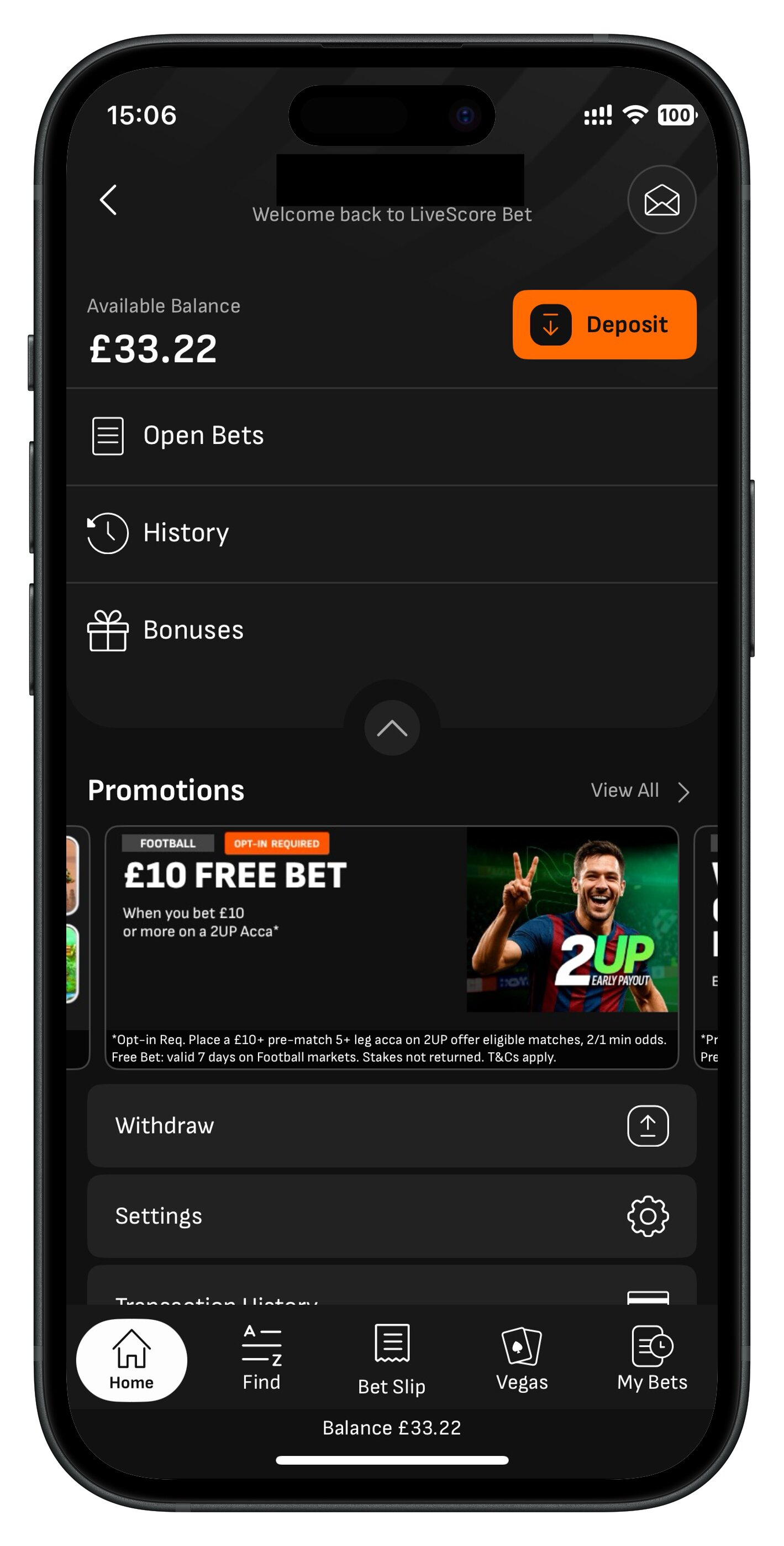 livescorebet app account
