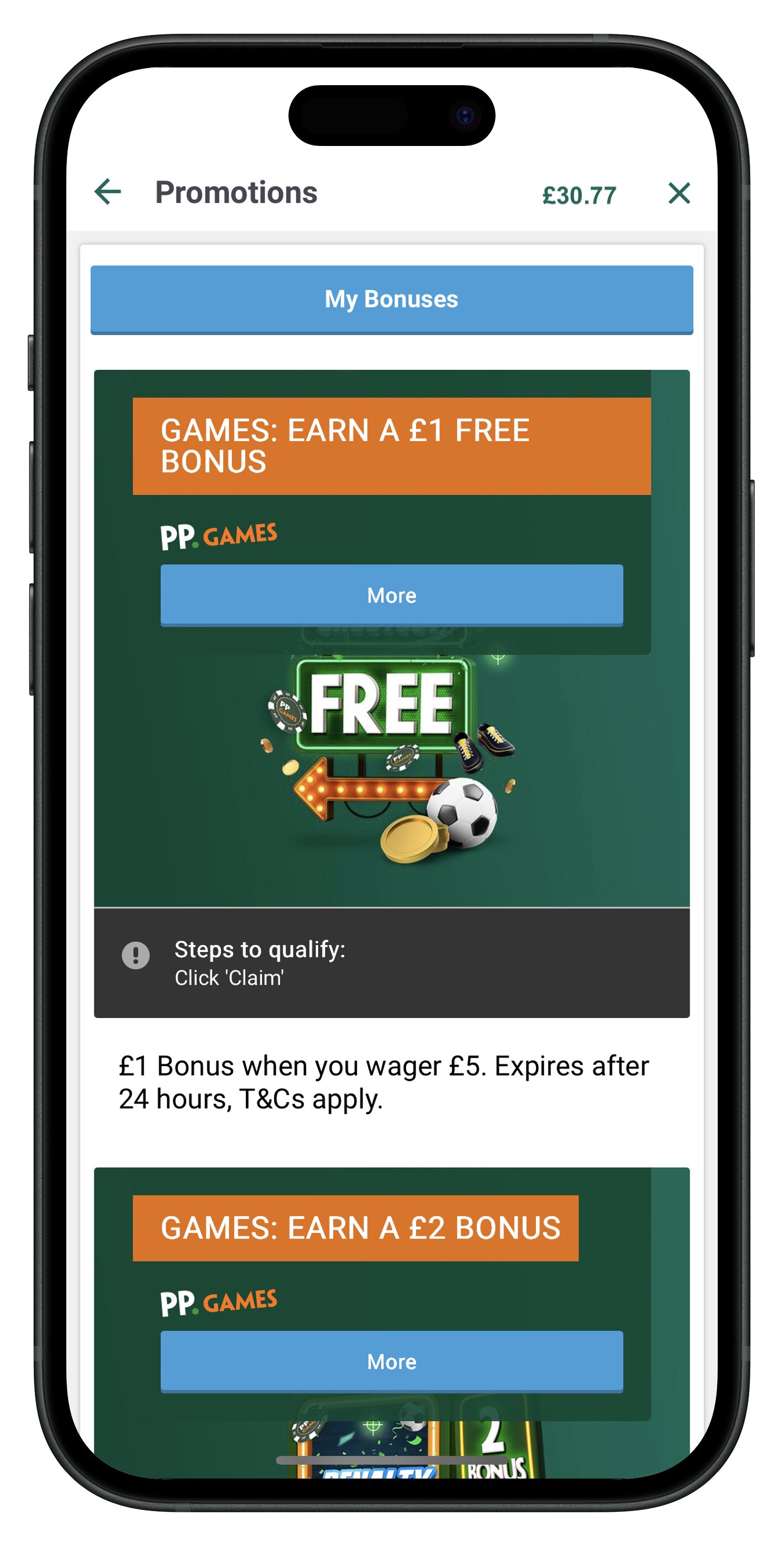 paddypower app promotions list