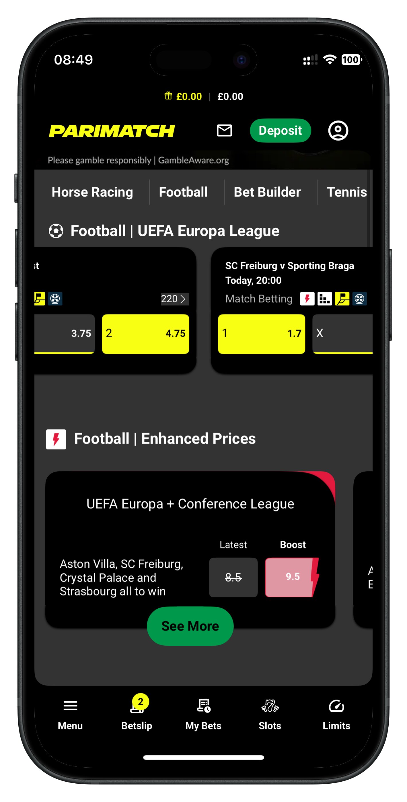 parimatch app acca selections