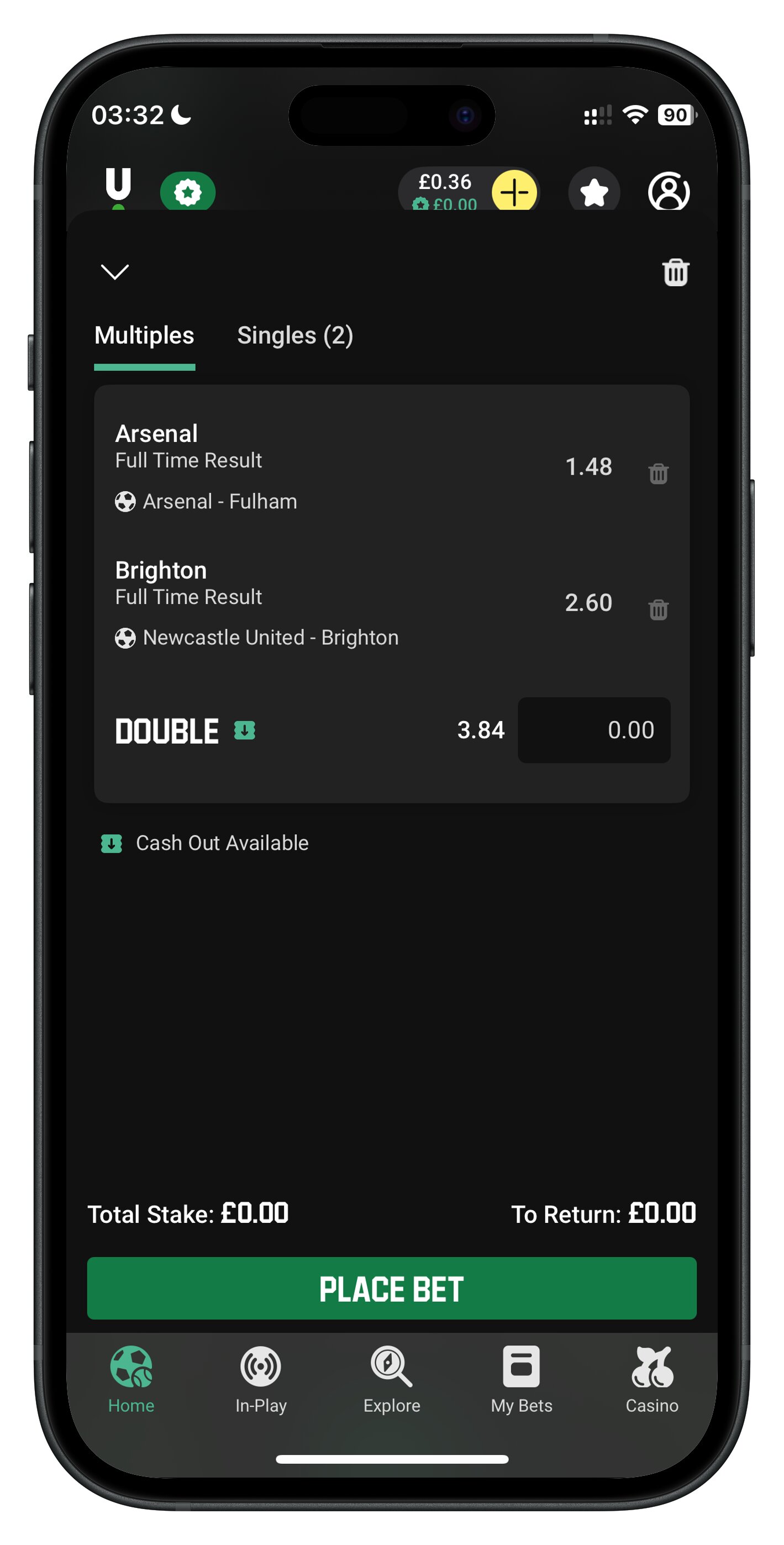 unibet app acca betslip