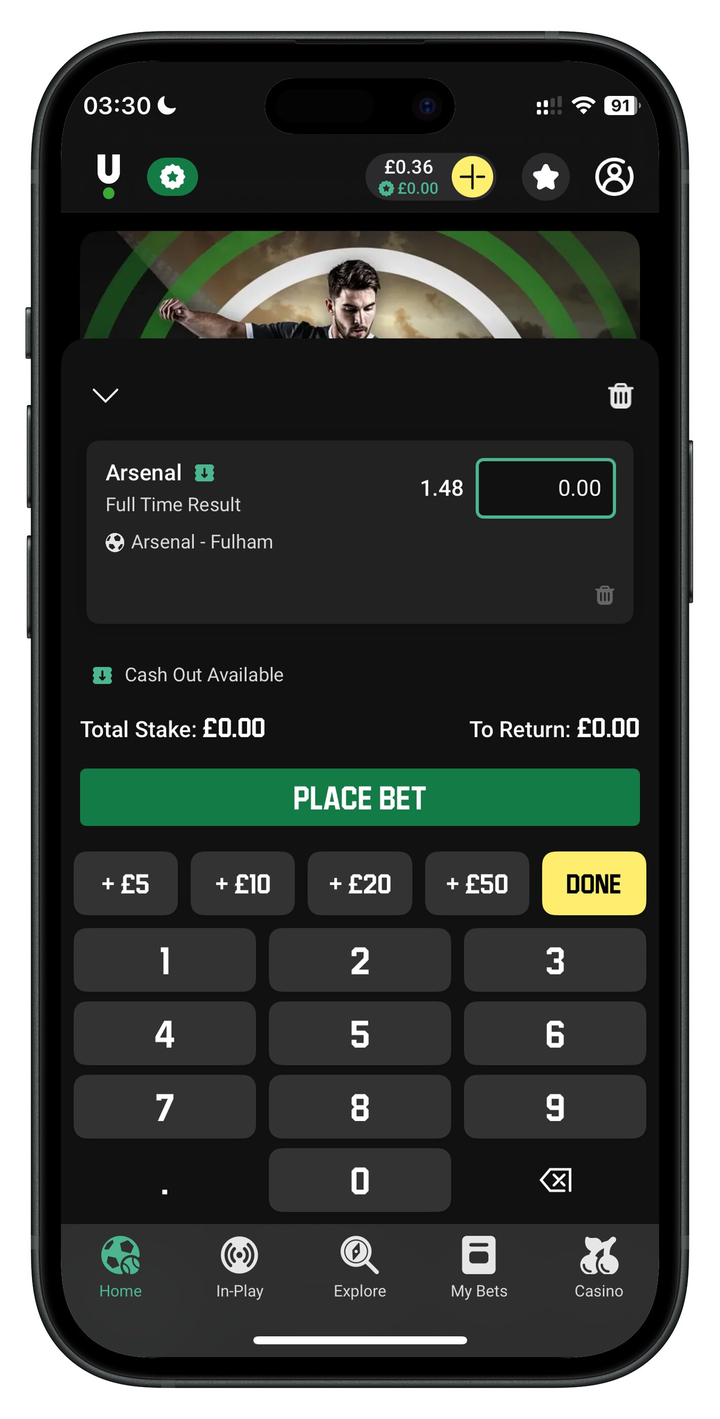 unibet app betslip
