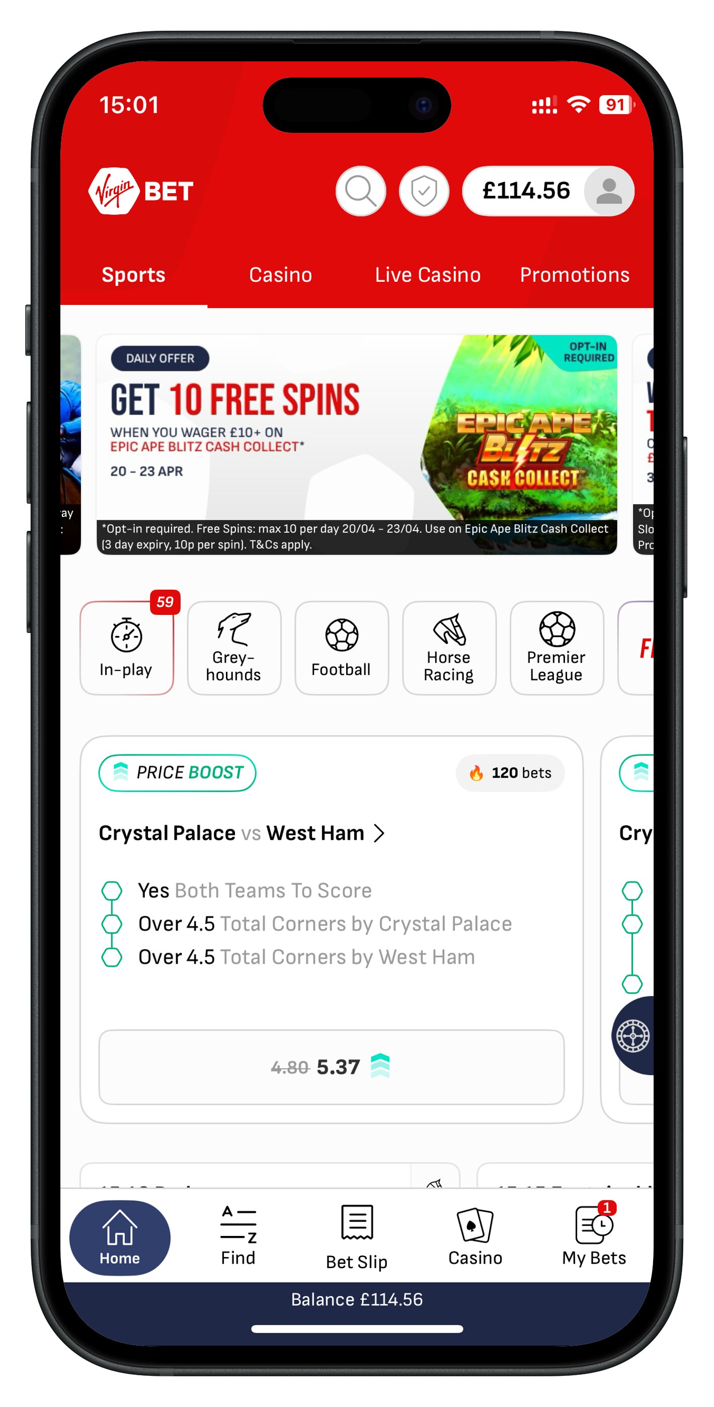 virginbet app favorites 4