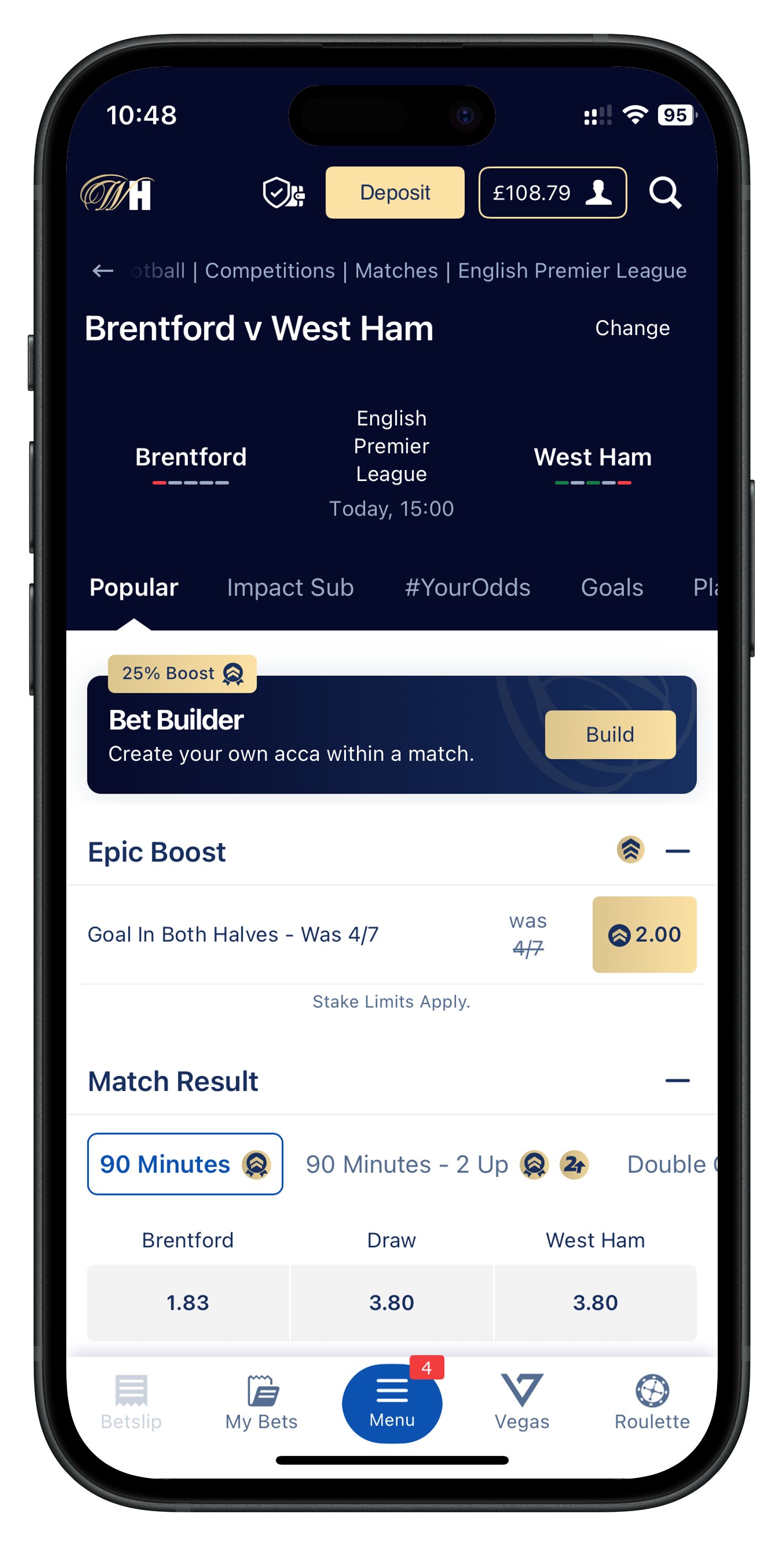 williamhill app event page